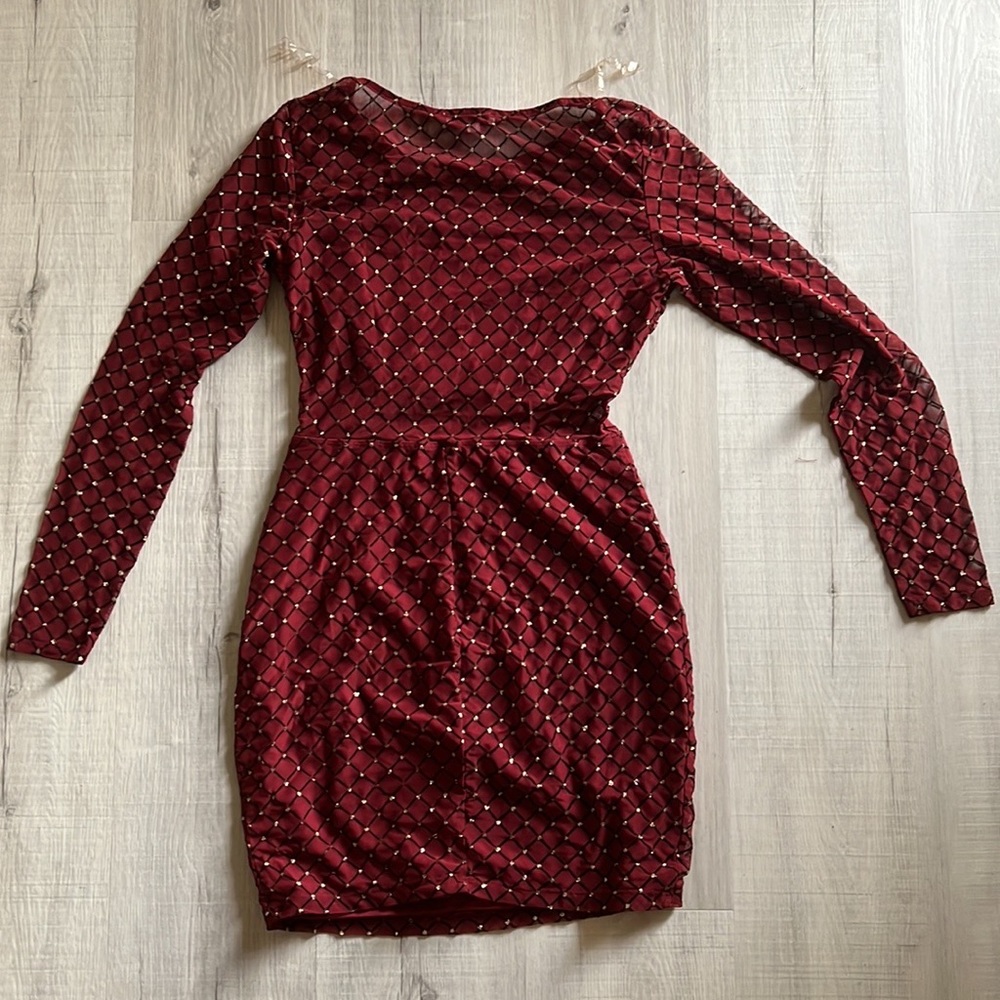 Body con mesh dress
